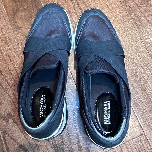 Michael Kors Slip On Sneakers with Elastic Bands - Picture 3 of 8